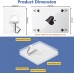 JINSHUNFA Adhesive Wall Hooks 13LB Heavy Duty No Drill Transparent Waterproof Hooks for Bathroom Kitchen Towel Coat 12 Pack JINSHUNFA Adhesive Wall Hooks 13LB Heavy Duty No Drill Transparent Waterproof Hooks for Bathroom Kitchen Towel Coat 12 Pack