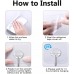 JINSHUNFA Adhesive Wall Hooks 13LB Heavy Duty No Drill Transparent Waterproof Hooks for Bathroom Kitchen Towel Coat 12 Pack JINSHUNFA Adhesive Wall Hooks 13LB Heavy Duty No Drill Transparent Waterproof Hooks for Bathroom Kitchen Towel Coat 12 Pack