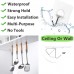 JINSHUNFA Adhesive Wall Hooks 13LB Heavy Duty No Drill Transparent Waterproof Hooks for Bathroom Kitchen Towel Coat 8 Pack