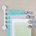 JINSHUNFA Swivel Towel Bar 4-Arm Bathroom Swing Hanger Towel Rack Holder Storage Organizer Space Saving Wall Mount