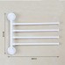 JINSHUNFA Swivel Towel Bar 4-Arm Bathroom Swing Hanger Towel Rack Holder Storage Organizer Space Saving Wall Mount