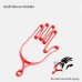 JINSHUNFA 3Pair Golf Gloves Stretcher, Durable Outdoor Sport Golf Gloves Holder Rack Hanger Keeper Dryer Shaper Tool Accessorie (Red) Golf Stuff Glove Stretchers Glove Stretchers